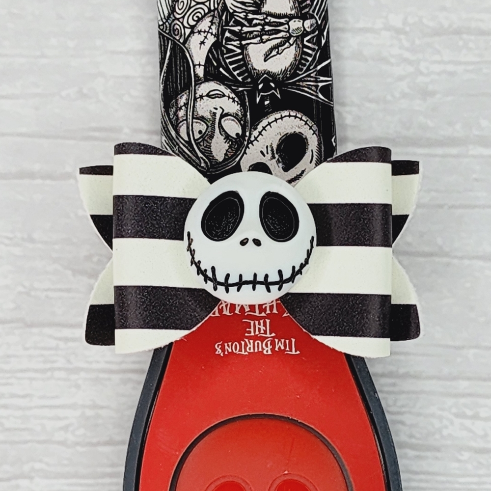 GLOW in the DARK Jack Skellington Magic Band Bow